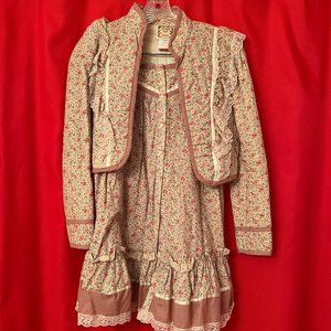 Vintage Gunne Sax 2-Piece Bolero Jacket and Skirt Set